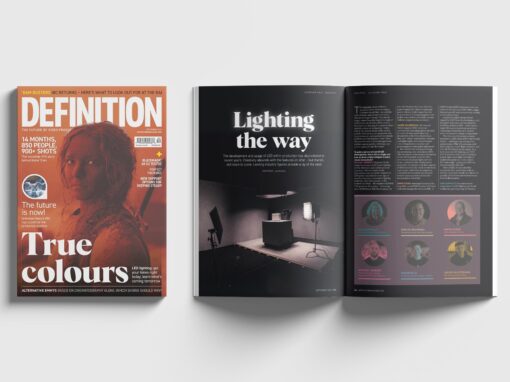LED Lighting round table at Definition Magazine with VELVET